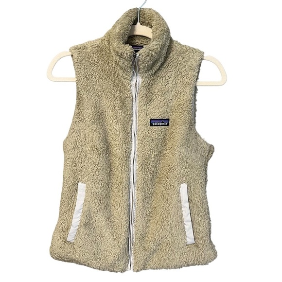 Patagonia Jackets & Blazers - Patagonia Women’s Los Gatos Sherpa Vest Beige Small Cozy Layer Outdoor Hiking